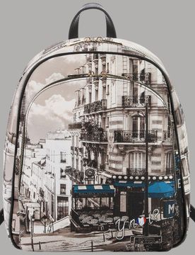 Zaino donna backpack Ecopelle pelle tasche multiple modello Yesbag