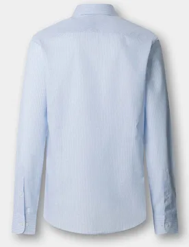 Camisa formal rayas mezcla de lino fit tailored - Hackett - FashionsVida