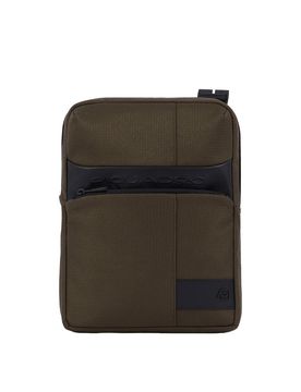 Borsello W129 pelle e tessuto Verde - CA1816W129-VE
