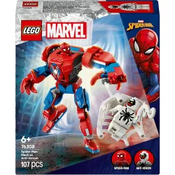 Juego de construcción Armadura Robótica de Spider-Man vs. el Anti-Venom Marvel - 76308