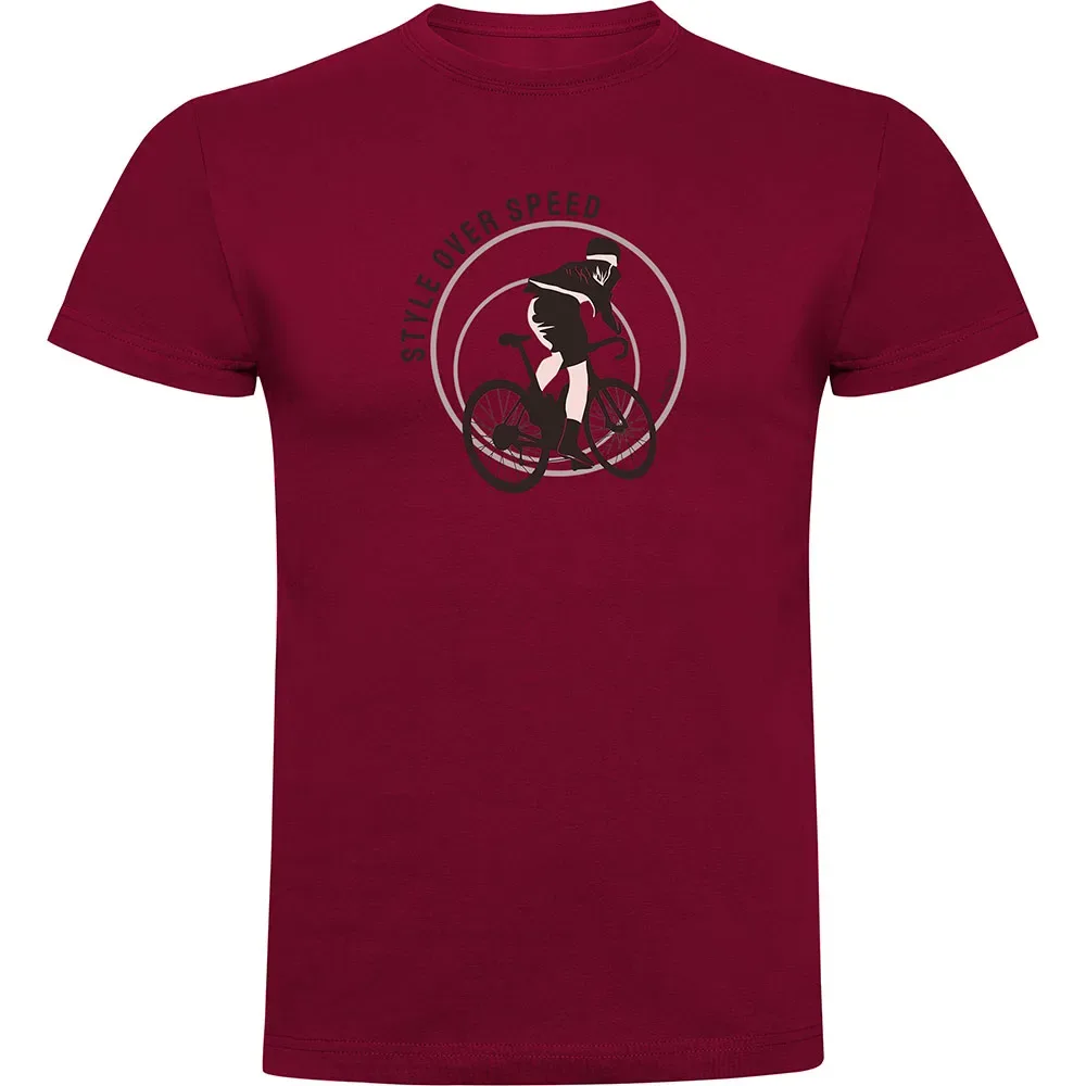 Maglietta A Maniche Corte Style Over Speed Dark Red - Kruskis - FashionsVida