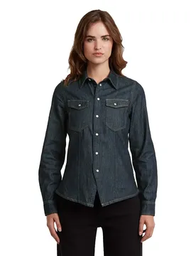 Camicia A Maniche Lunghe Kick Slim Fit Rinsed XS