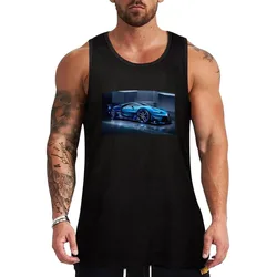Blue luxury chiron Tank Top Plain Basic Tank Top Cotton Soft Sleeveless Tee