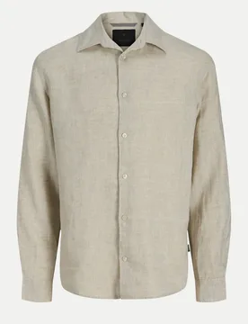 Leinenhemd JPRBLALAWRENCE Beige L - Jack & jones - FashionsVida