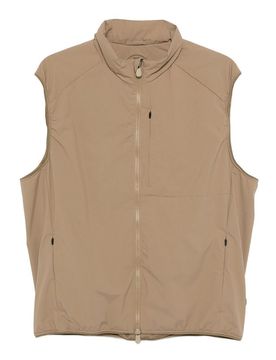 Gilet con cerniera Joe in beige scuro