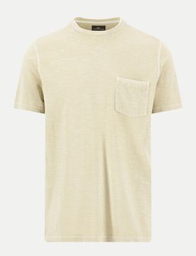 T-Shirt, garment dyed, pocket Beige XL