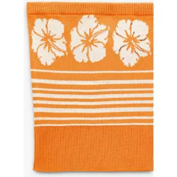 Top de mujer de palabra de honor con estampado floral y de rayas