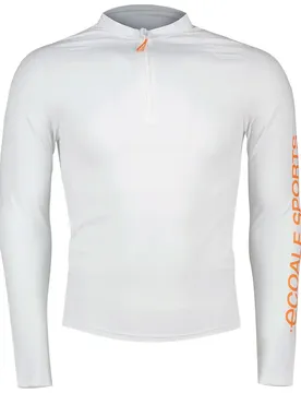 Rash Guard Manches Longues Avec Demi-zip Nusa Off White M Homme