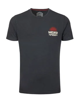 Weird Fish Sun Beam Back Print Graphic T-Shirt Size XL - men men all-mens men tshirts men tshirts graphic offers all-offers offers mens-offers sale al - Coal - FashionsVida