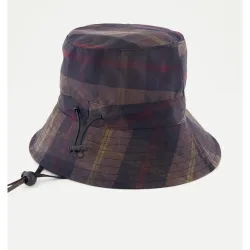 Gorro de lluvia plegable con cuadros