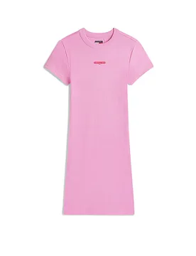 Minivestido TJW SCRIPT rosa L - Tommy Jeans - FashionsVida