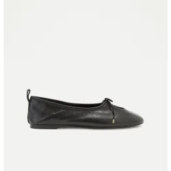 Zapato plano de mujer bailarina hueco lazo
