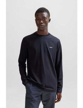 Para hombre. 50506365 Camiseta Contraste (M), Casual, Algodón, Manga larga