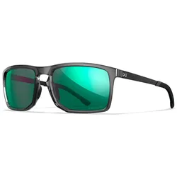 Axe Polarized Sunglasses Gloss Crystal Grey / Green One Size Men,Women