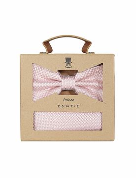 Geschenkset - Fliege und Stecktuch rosa herren