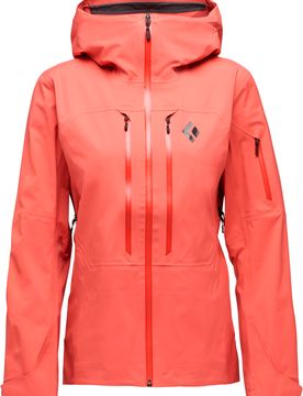 Freeride Jacke W Recon Lt Stretch Shell Baja Sunrise für Damen Größe S Orange