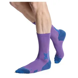 Run Discover Crew Socks Neobergine / Black UK 10.5-12 Men,Women