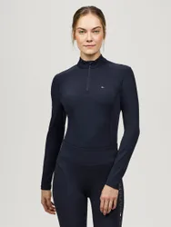 Damen ¼ Zip Funktionsshirt BETH desert sky XS