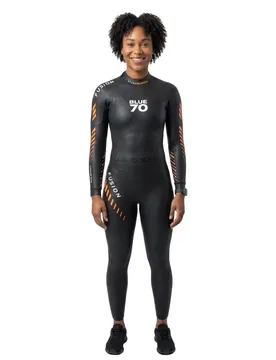 Fusion Woman Long Sleeve Neoprene Wetsuit Black S Women - Blue Seventy - FashionsVida