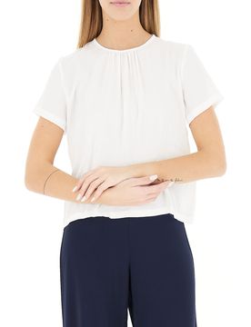 I BLUES Blusa misto seta PANNA 44