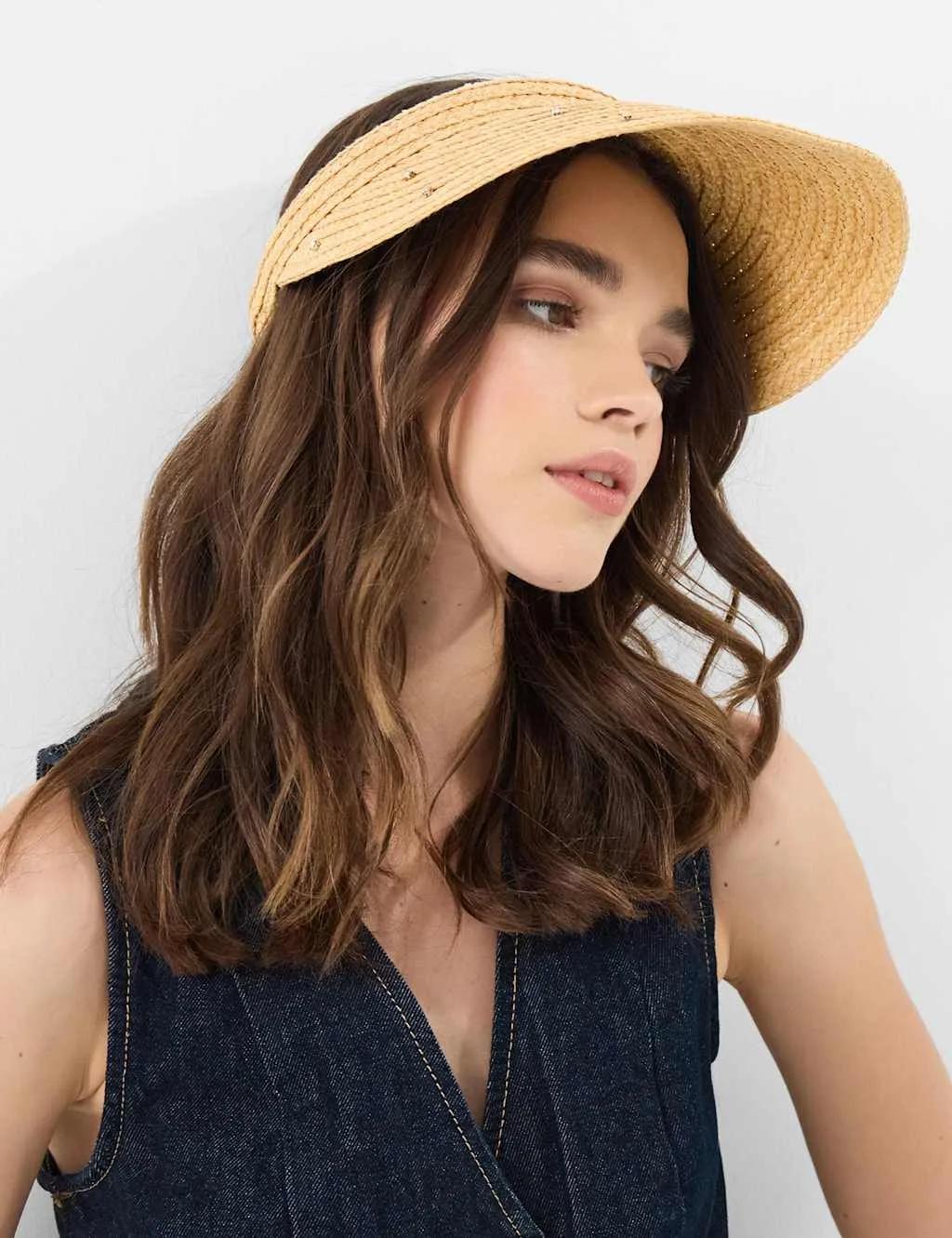 Straw Visor Natural female - Accessorize - FashionsVida