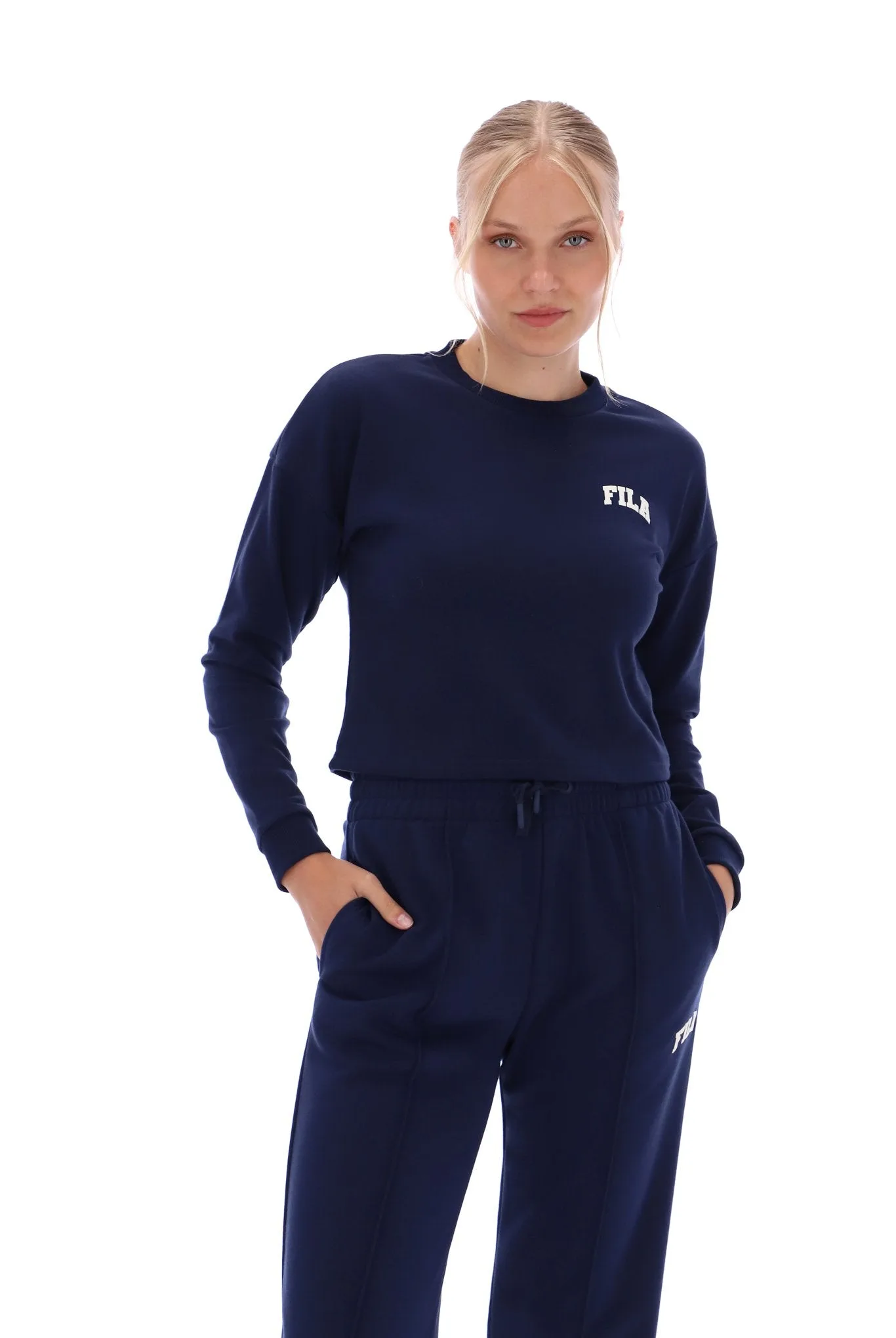 Monique Cropped Sweatshirt - XS - FILA - FashionsVida