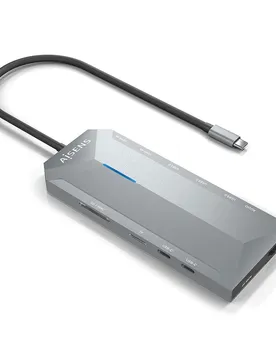 Asuc-12p005-gr Station D´accueil Usb-c Grey One Size unisex
