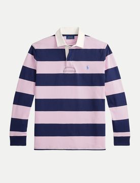 Polo Rugby Long Sleeve Rosa XL