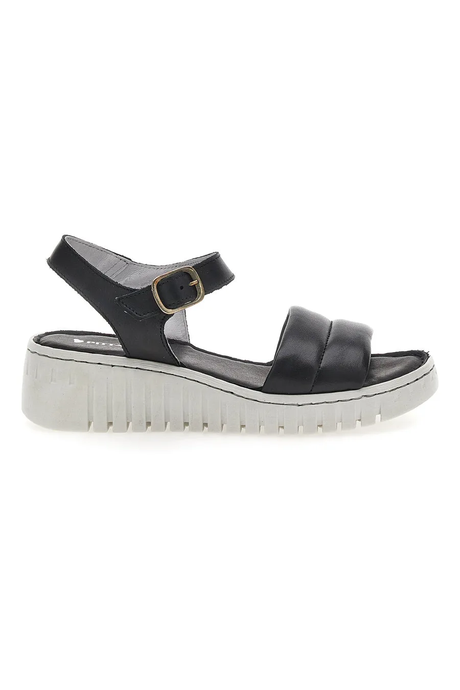 Sandali Flatform Neri 8215443 39 - Pittarello - FashionsVida