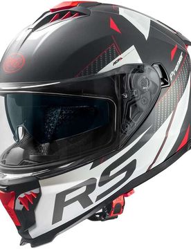 Casco Moto Integrale TYPHOON RS2BM Bianco Nero Opaco taglia S