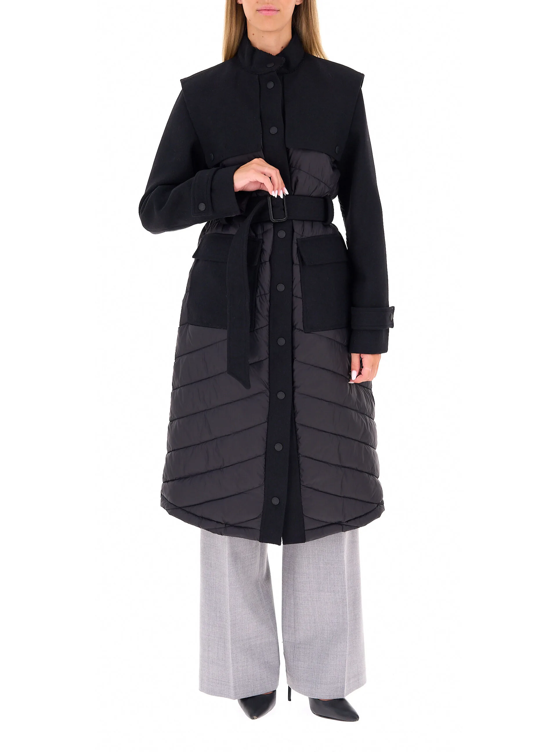 Piumino con inserti NERO 42 - Patrizia pepe - FashionsVida