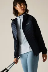 Andreson Stretch Water-Repellent Hybrid Quilted Jacket - Dark Navy - Size: 18