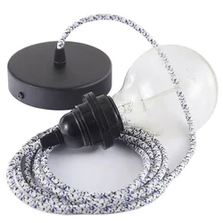 Cables Lampe Suspendue Pendel Pour Abat-jour Rx04 Pixel 50 Cm Ice / Black One Size