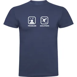 T-shirt à Manches Courtes Problem Solution Ski Denim Blue 2XL