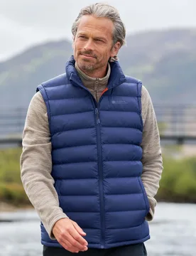 Seasons Mens Padded Gilet - Navy - Mountain Warehouse - FashionsVida