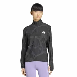 Felpa Con Mezza Zip Adi365 Black / Grey Five S
