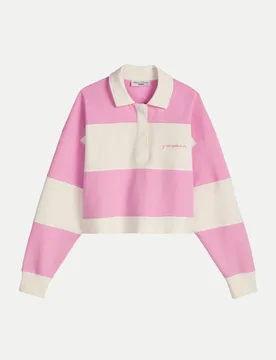 Marc O' Polo Polo Sweatshirt, LSL, Cut And Sew Rosa M - Marc O'Polo - FashionsVida