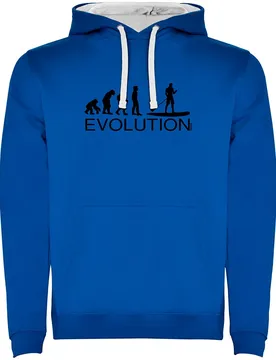 Sweat à Capuche Evolution Sup Two-colour Royal Blue / White L