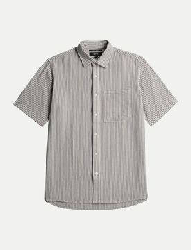 Regular-Fit Hemd Gestreift Grau L