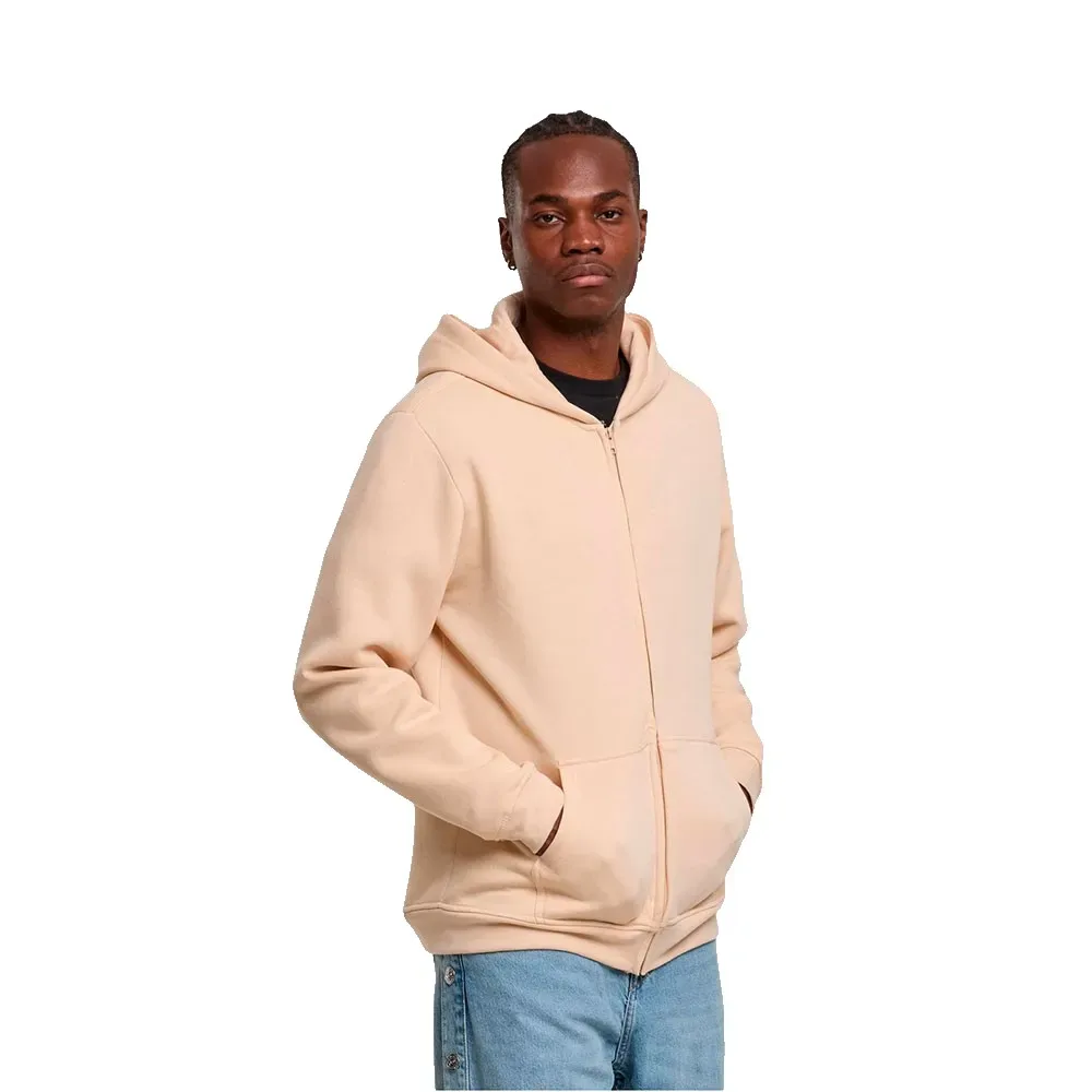 Felpa Con Zip Basic Sand 3XL - Urban classics - FashionsVida