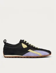Suede Lace Up Trainers Brown female