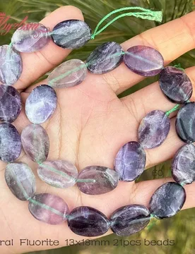 X18mm Natural Fluorite Quartz Amethyst Agate Oval Drop Shape Stone Beads Loose Strand 15" For DIY Necklace Jewelry Making - Aliexpress - FashionsVida