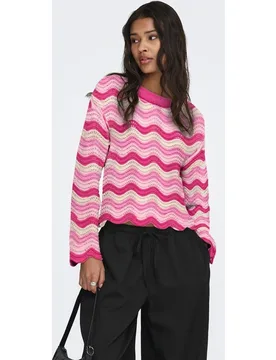 Jersey de mujer estampado de manga larga - Only - FashionsVida