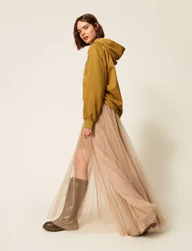 Twinset Jupe longue en tulle - TWINSET - FashionsVida