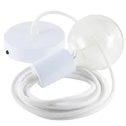 Cables Suspension Luminaire Rc01 1 M White One Size