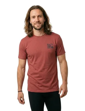 T-shirt à Manches Courtes Tried And True Washed Red M - Salty Crew - FashionsVida