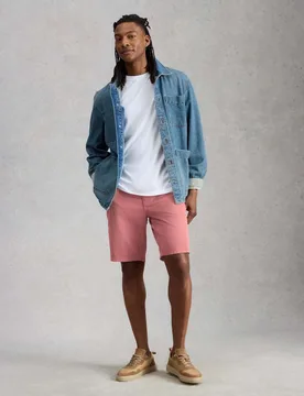 Pure Cotton Chino Shorts Red male - White stuff - FashionsVida