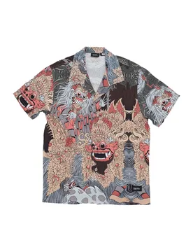 Camicia Manica Corta Uomo Barong and Rangda Bowling Shirt Multi - DOLLY NOIRE - FashionsVida