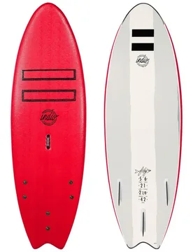 Planche De Surf Fishy 5´6´´ Red 167.6 cm unisex - Indio - FashionsVida