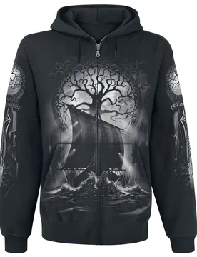 Kapuzenjacke - Naglfar - S bis 5XL - für Männer - Größe 3XL - schwarz - Männer - male - Toxic Angel - FashionsVida